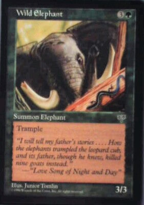 Wild Elephant - Mirage: #254, Magic: The Gathering Nm R191