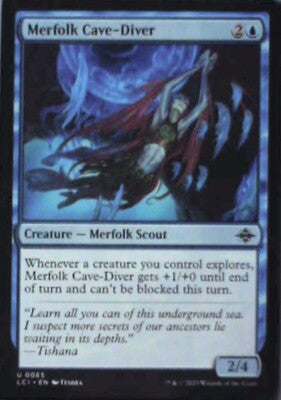 Merfolk Cave-Diver - The Lost Caverns of Ixalan: #65, MTG Nm R186