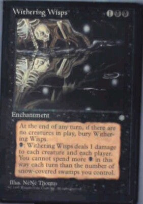 Withering Wisps - Ice Age: #168, Magic: The Gathering Nm R107