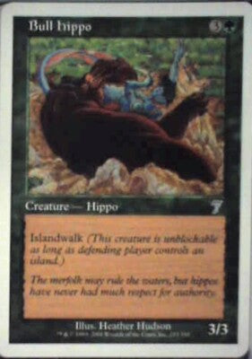 Bull Hippo - 7th Edition: #233, Magic: The Gathering Nm R44