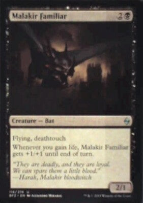 Malakir Familiar - Battle for Zendikar: #116, Magic: The Gathering Nm R153