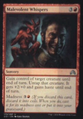 Malevolent Whispers - Shadows over Innistrad: #173, Magic: The Gathering Nm R160