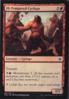 Ill-Tempered Cyclops - Conspiracy: Take the Crown: #166, MTG Nm R206