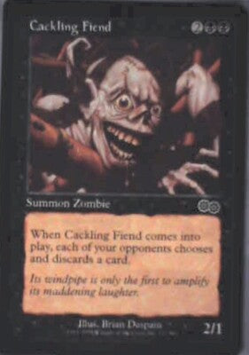 Cackling Fiend - Urza's Saga: #121, Magic: The Gathering Lp R173