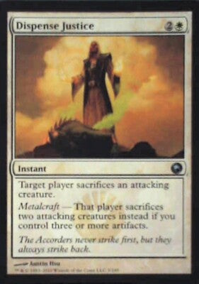 Dispense Justice - Scars of Mirrodin: #5, Magic: The Gathering Nm R130
