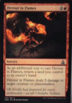 Devour in Flames - Oath of the Gatewatch: #106, Magic: The Gathering Nm R153