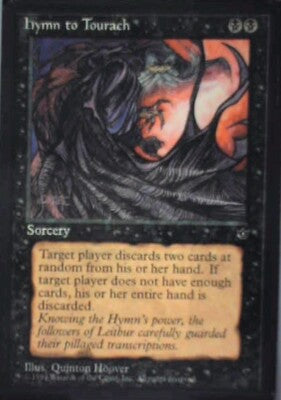 Hymn to Tourach (Cloak) - Fallen Empires: #38c, Magic: The Gathering Nm R191