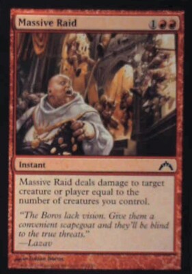 Massive Raid - Gatecrash: #100, Magic: The Gathering Nm R174