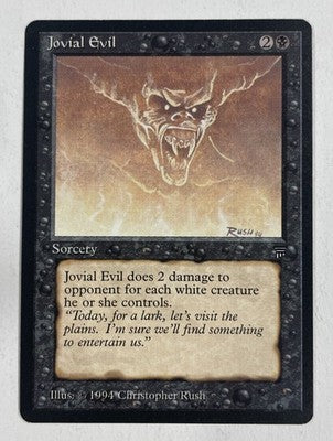 Jovial Evil Legends LP Light Play MTG Magic The Gathering