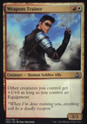 Weapons Trainer - Oath of the Gatewatch: #160, Magic: The Gathering Nm R53