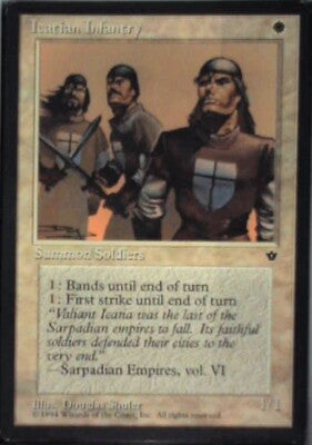 Icatian Infantry (Shuler) - Fallen Empires: #7c, Magic: The Gathering Mp R37