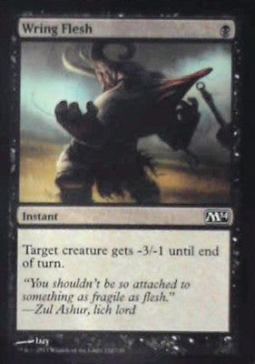 Wring Flesh - Magic 2014 (M14): #122, Magic: The Gathering Nm C338