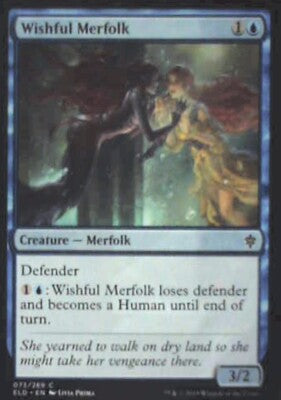 Wishful Merfolk - Throne of Eldraine: #73, Magic: The Gathering Nm R129