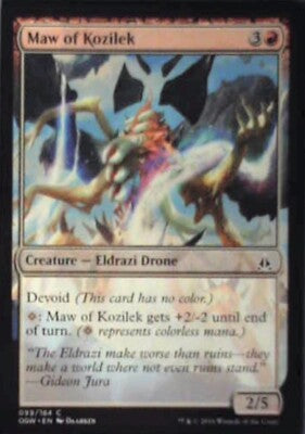 Maw of Kozilek - Oath of the Gatewatch: #99, Magic: The Gathering Nm R202