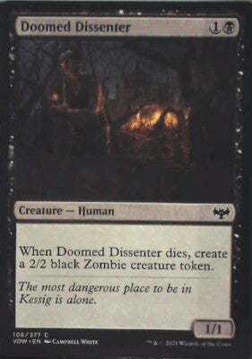 Doomed Dissenter - Innistrad: Crimson Vow: #106, Magic: The Gathering Nm R130