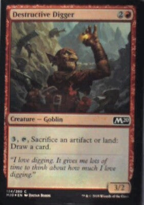 Destructive Digger - Core Set 2020: #134, Magic: The Gathering - Foil Nm R248