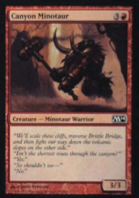 Canyon Minotaur - Magic 2014 (M14): #131, Magic: The Gathering Nm R196