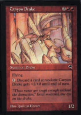 Canyon Drake - Tempest: #166, Magic: The Gathering Nm R95