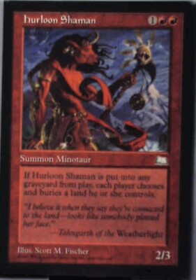 Hurloon Shaman - Weatherlight: #108, Magic: The Gathering Nm R106