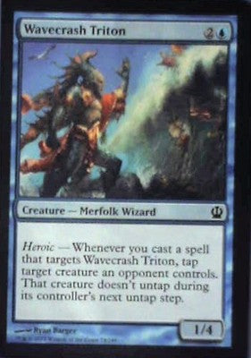 Wavecrash Triton - Theros: #74, Magic: The Gathering Nm C336