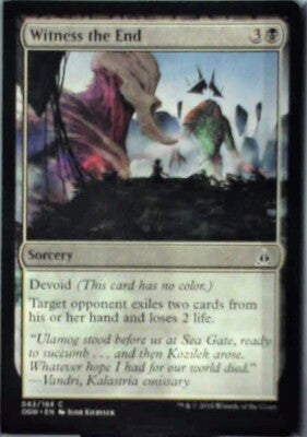 Witness the End - Oath of the Gatewatch: #82, Magic: The Gathering Nm R242