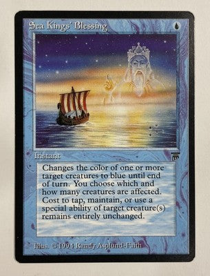 Sea Kings’ Blessing Legends LP Light Play MTG Magic The Gathering