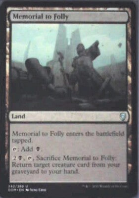 Memorial to Folly - Dominaria: #242, Magic: The Gathering Nm R142