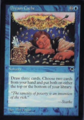 Dream Cache - Tempest: #59, Magic: The Gathering Nm R124