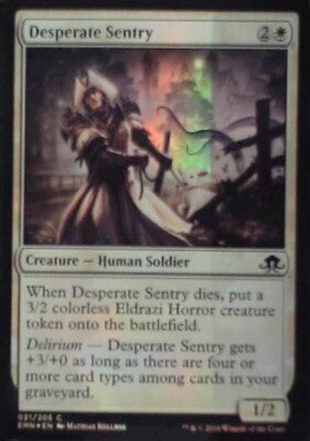 Desperate Sentry - Eldritch Moon: #21, Magic: The Gathering - Foil Lp R249