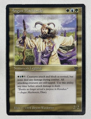 Angus McKenzie Legends MD/LP Moderate/Light Play MTG Magic The Gathering