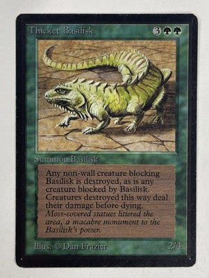 Thicket Basilisk Beta LP Light Play MTG Magic The Gathering
