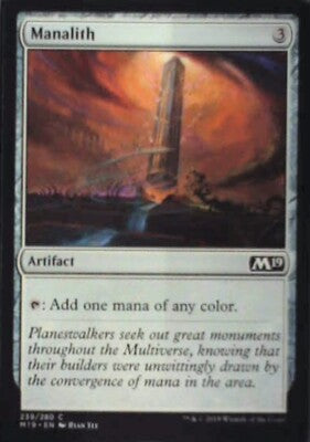 Manalith - Core Set 2019: #239, Magic: The Gathering Nm R106
