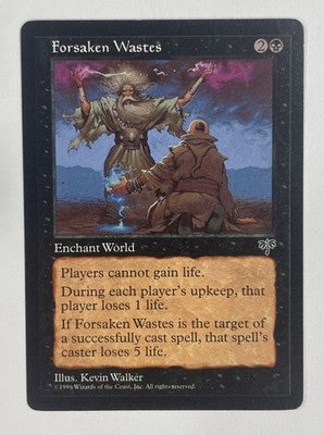 Forsaken Wastes Mirage LP Light Play MTG Magic The Gathering C
