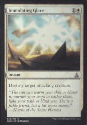 Immolating Glare - Oath of the Gatewatch: #20, Magic: The Gathering Nm R235