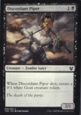 Discordant Piper - Theros Beyond Death: #88, Magic: The Gathering Nm R47