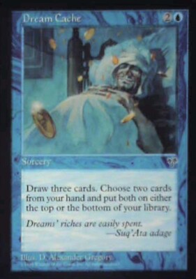 Dream Cache - Mirage: #62, Magic: The Gathering Nm R124