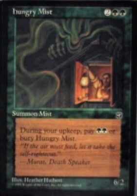 Hungry Mist [Version 2] - Homelands: #88b, Magic: The Gathering Nm R124