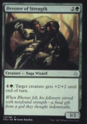 Devotee of Strength - Hour of Devastation: #113, Magic: The Gathering Nm R192
