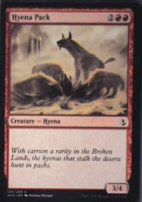 Hyena Pack - Amonkhet: #139, Magic: The Gathering Nm R185