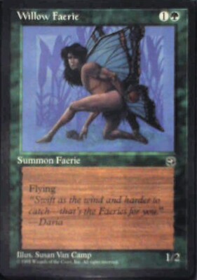 Willow Faerie [Version 2] - Homelands: #99b, Magic: The Gathering Nm R243