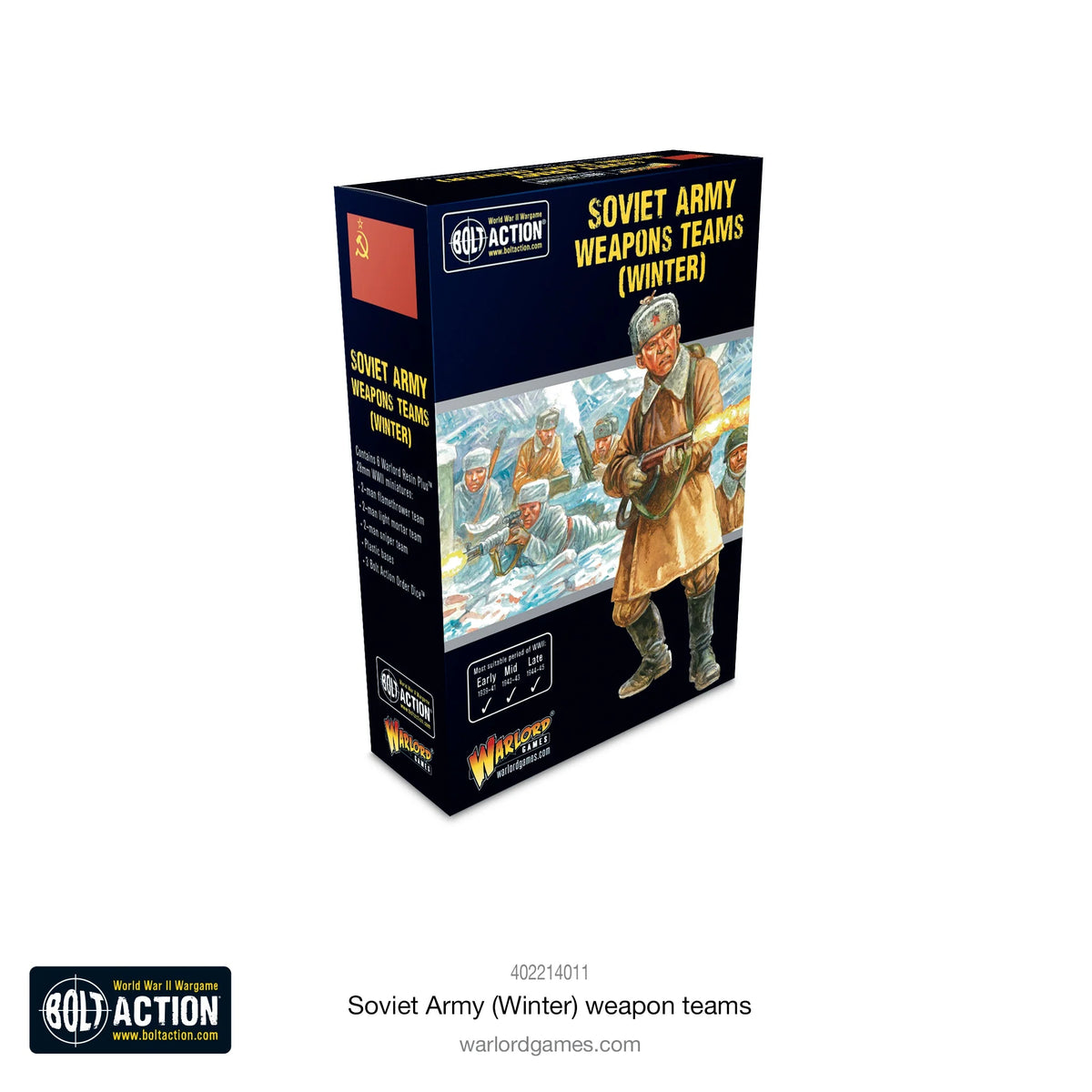 Bolt Action Soviet Army weapons teams (Winter) Soviet Bloc