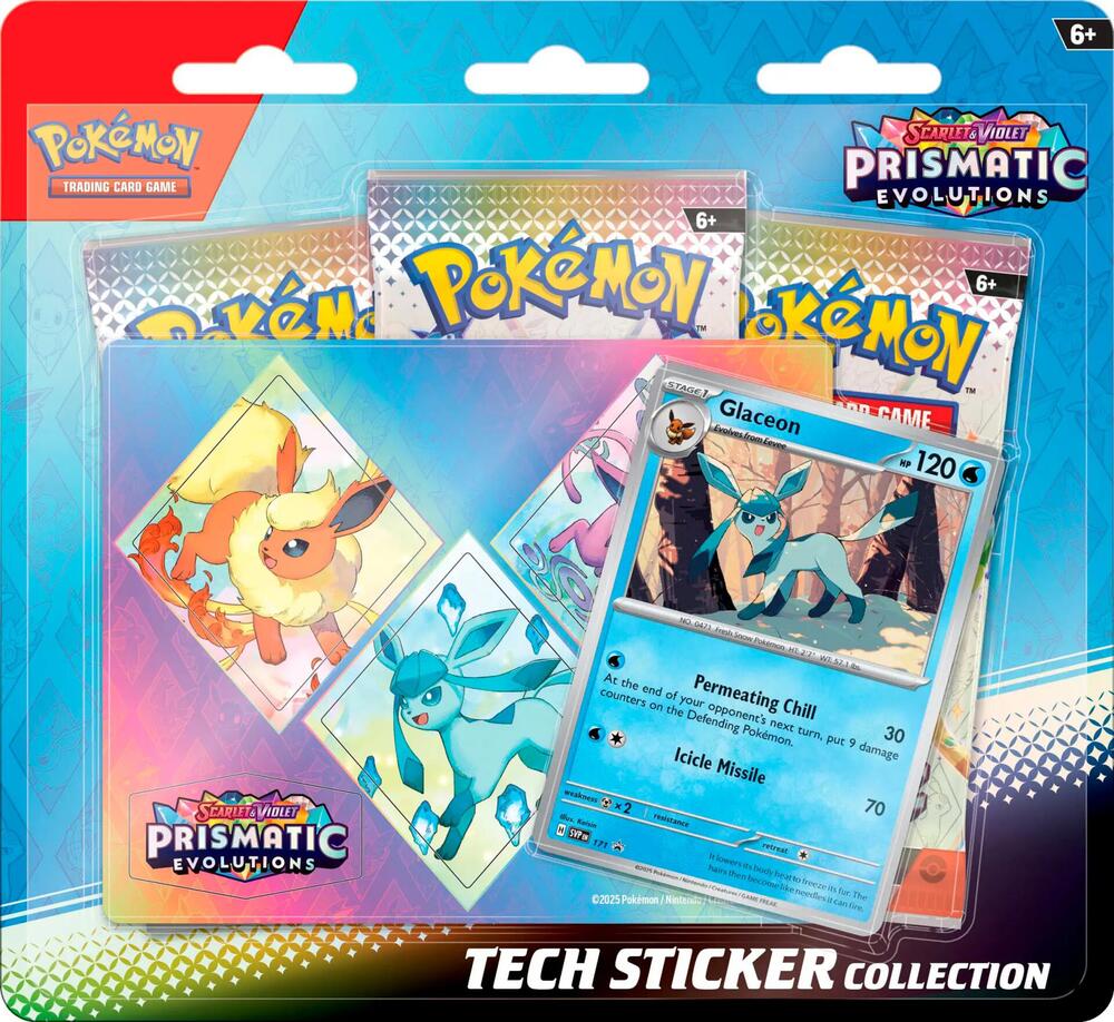Prismatic Evolutions Tech Sticker Collection Pack