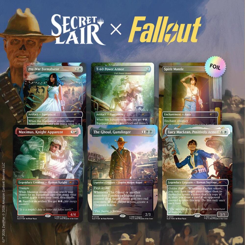 Magic the Gathering Secret Lair Drop: Secret Lair x Fallout: Beyond Vault 33 - Traditional Foil Edition