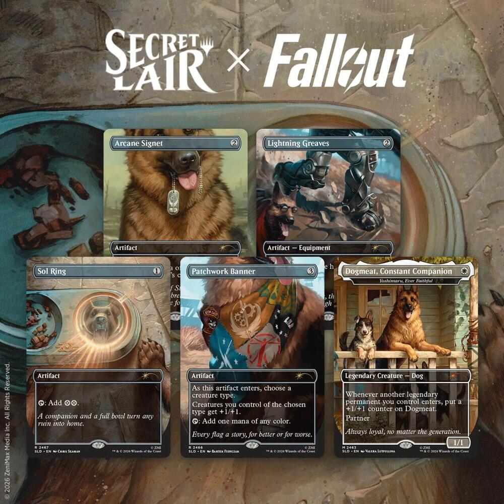 Magic The Gathering  Secret Lair Drop: Secret Lair x Fallout: Greet the Dog - Non-Foil Edition