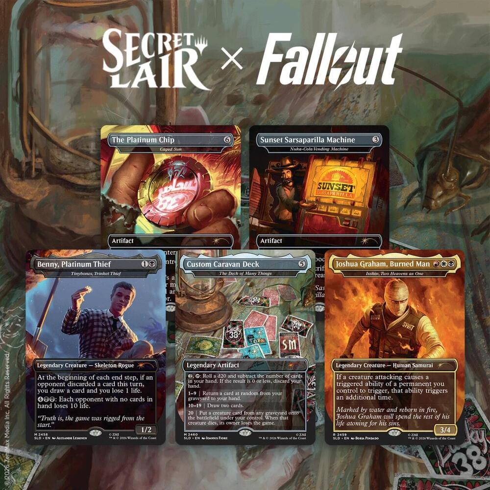 Magic the Gathering Secret Lair Drop: Secret Lair x Fallout: Welcome to New Vegas - Non-Foil Edition