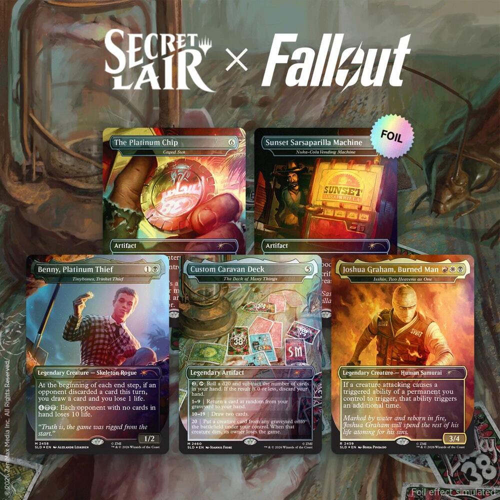 Magic the Gathering Secret Lair Drop: Secret Lair x Fallout: Welcome to New Vegas - Traditional Foil Edition