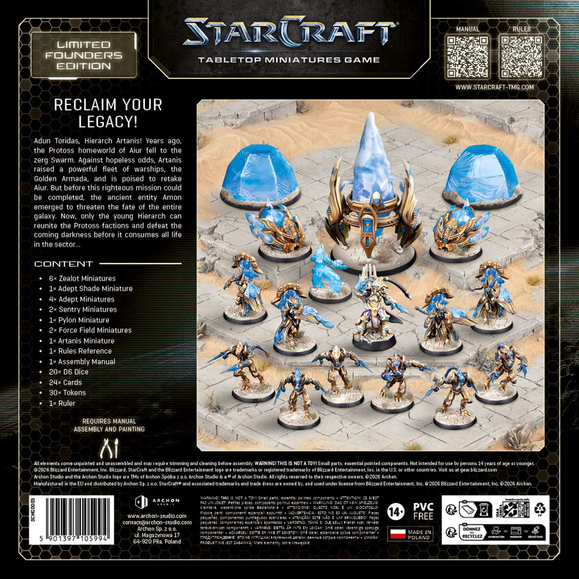 StarCraft Tabletop Miniatures Game: Protoss Starter Set - Founders Edition