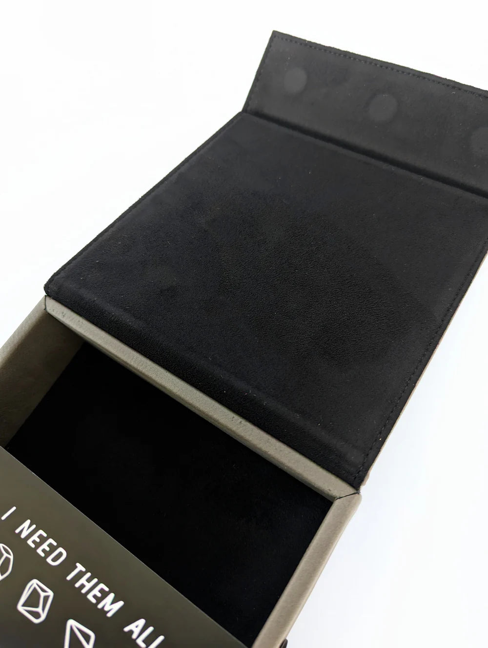 Deadly Encounter | Vegan Leather Dice Box - Grey