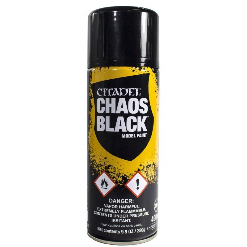 Warhammer Paint: Sprays - Chaos Black Spray