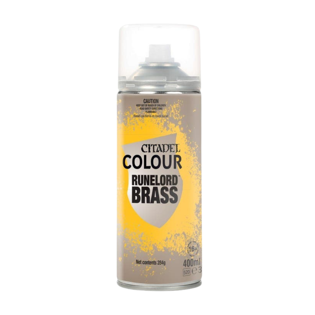 Warhammer Paint: Sprays - Runelord Brass Spray